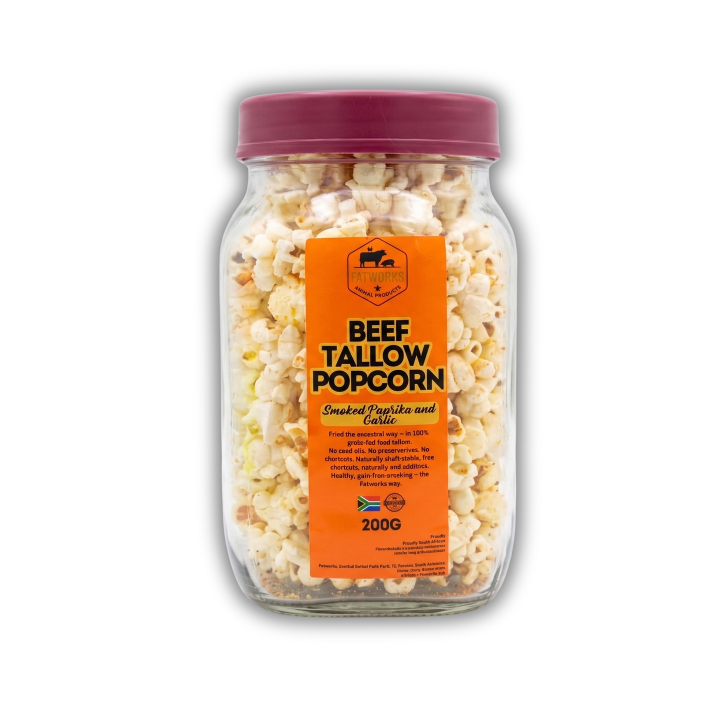 Beef Tallow Popcorn – Smoked Paprika & Garlic