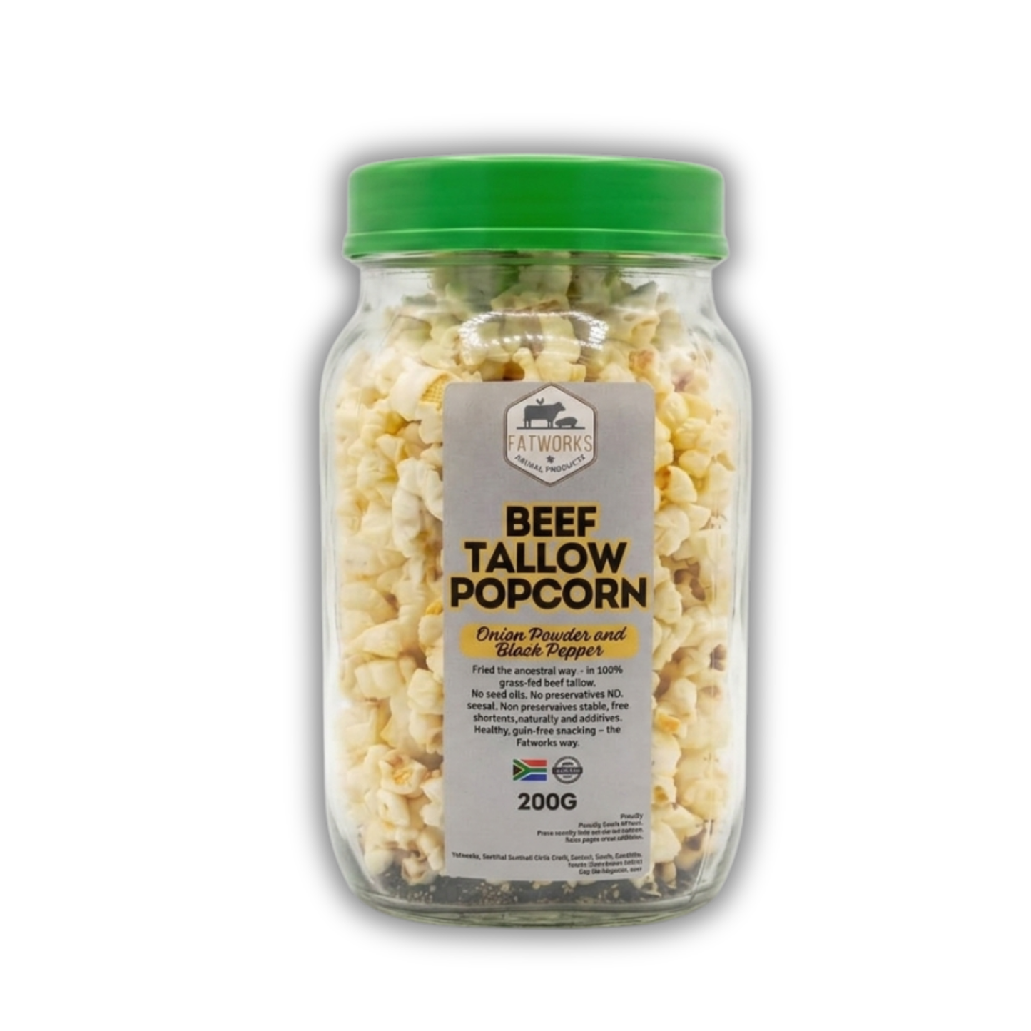 Beef Tallow Popcorn – Onion Powder & Black Pepper