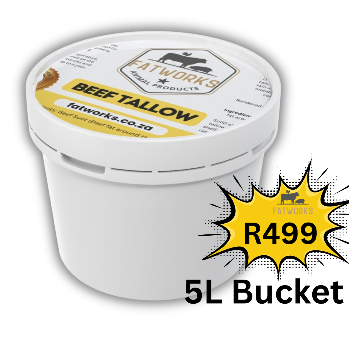 5L Beef Tallow Bulk