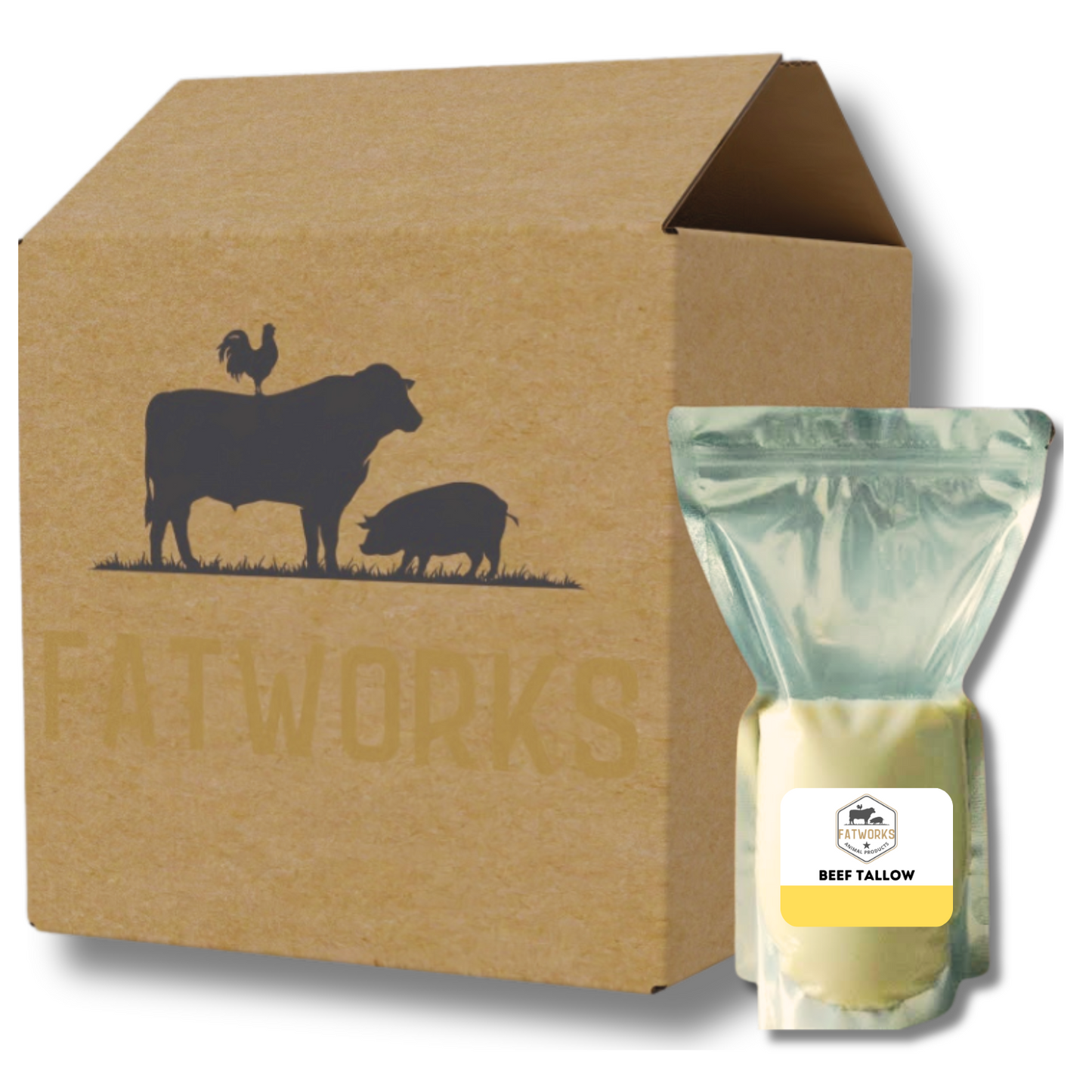 Beef tallow Box - 8 pouches