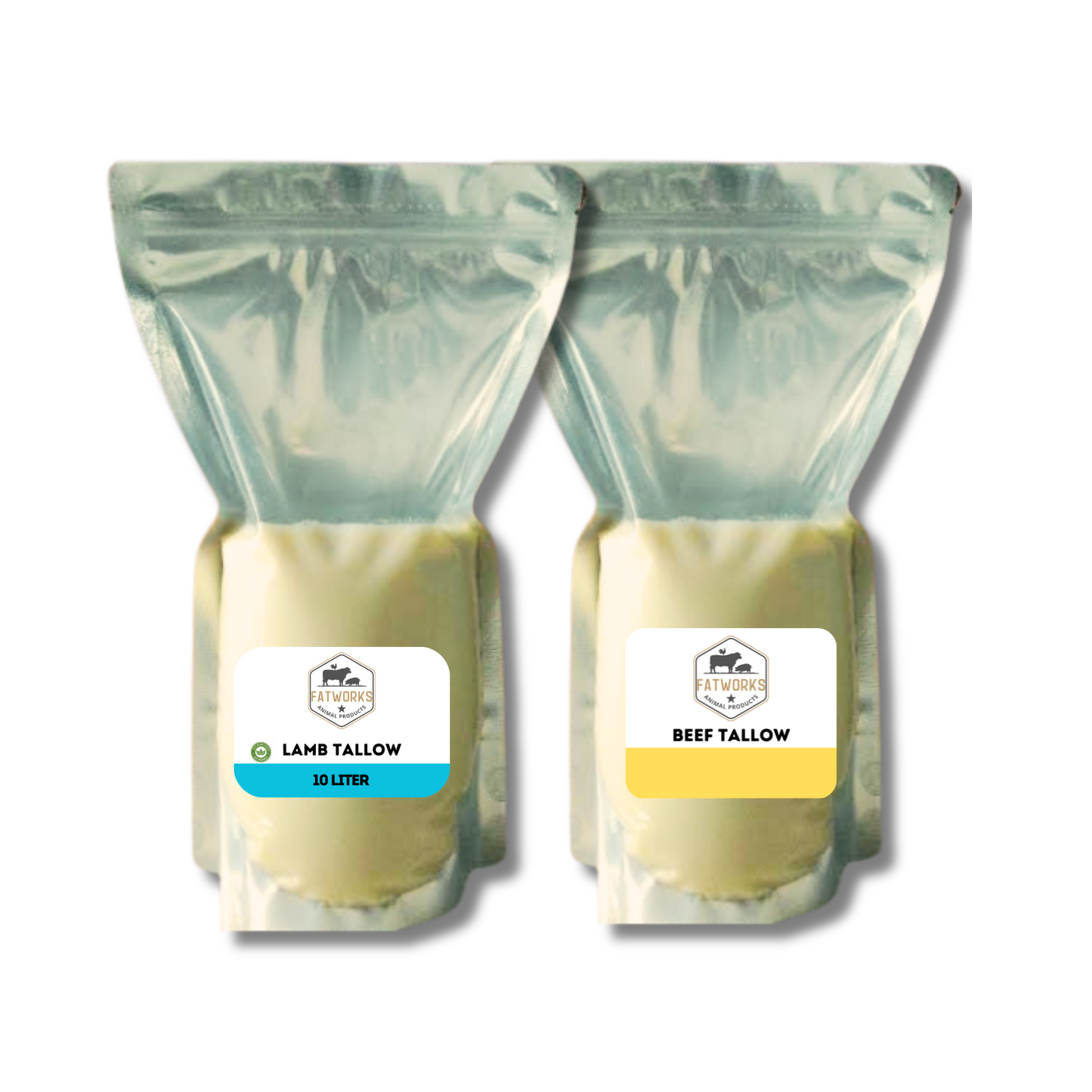 1kg Beef & 1kg Lamb Tallow pouches