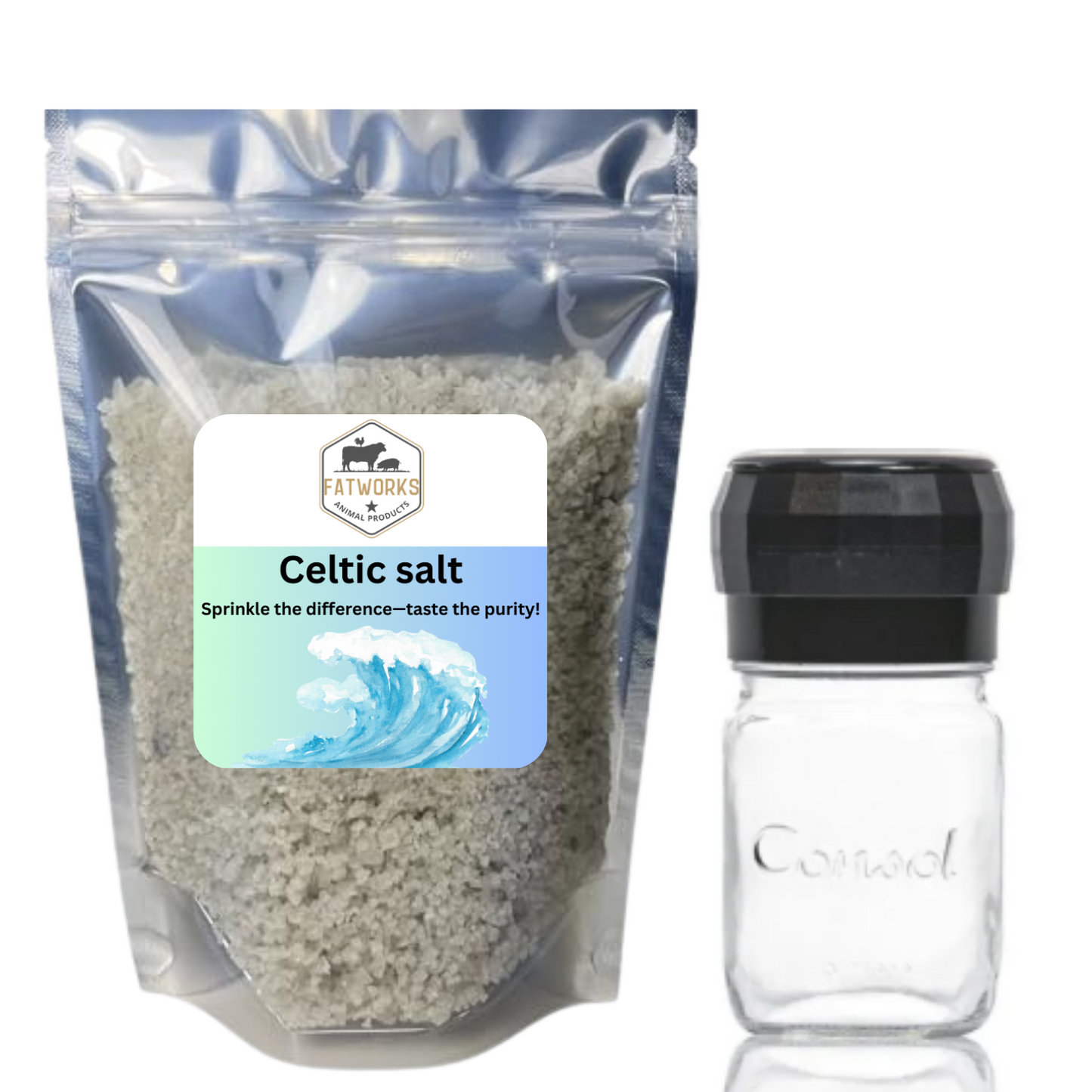 Celtic Salt - 400g (Free 250g Consol Glass grinder)