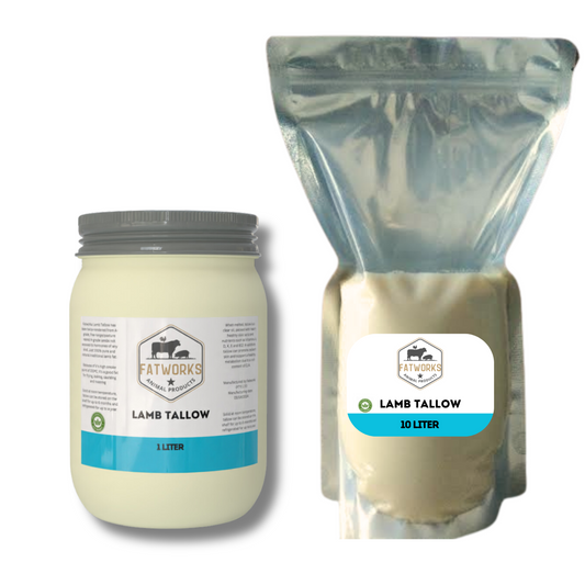 Lamb Tallow in Consol Glass and pouch - 2kg