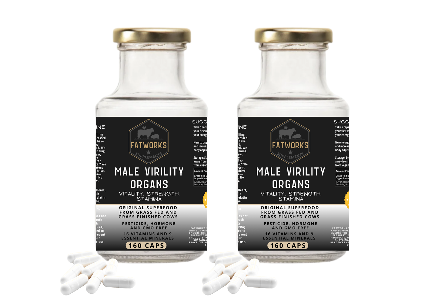 Male Virility Organs (2 x 160 Caps) – 2-Month Supply