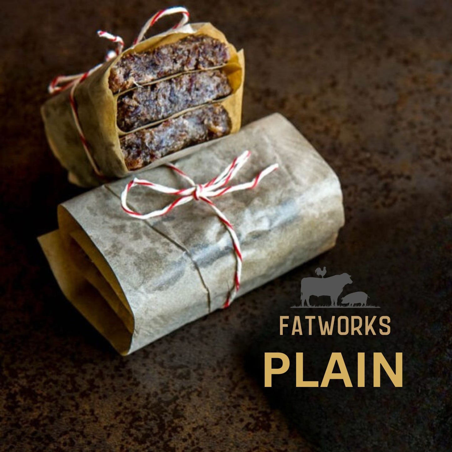 Fatworks Pemmican – Plain - 4 BARS