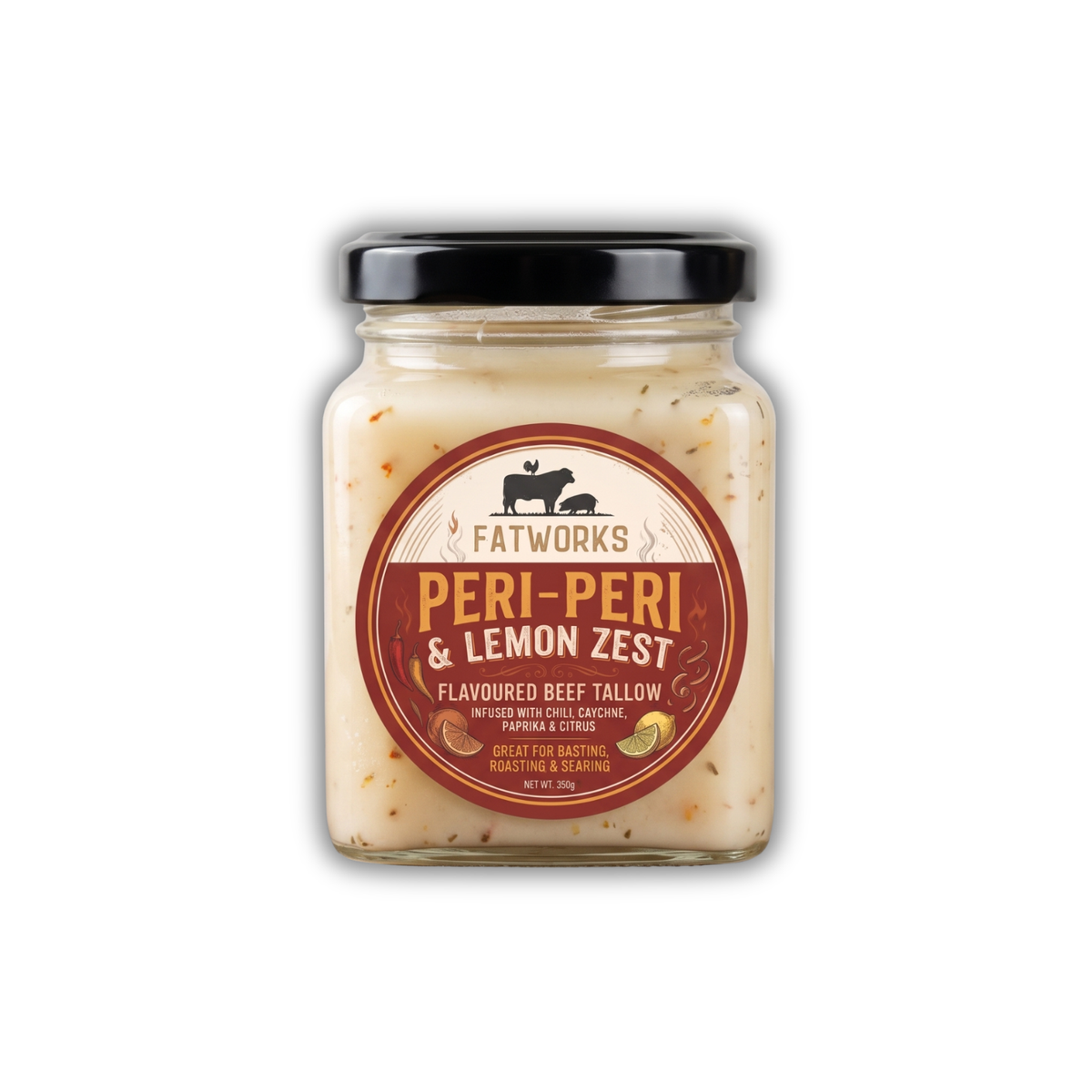 Peri-Peri & Lemon Zest Beef Tallow