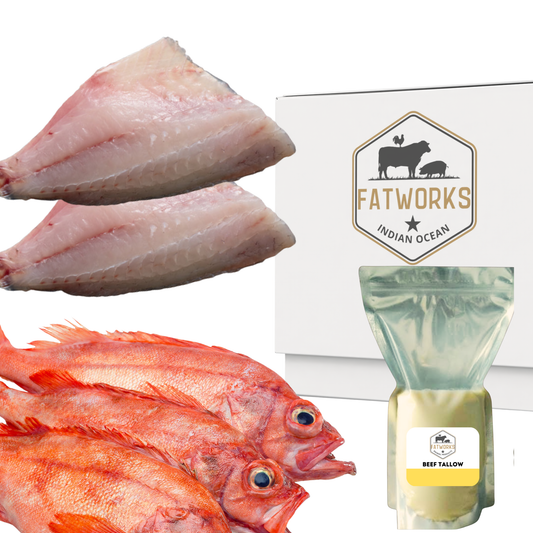 5 RED LINE FILLETS & 1L TALLOW