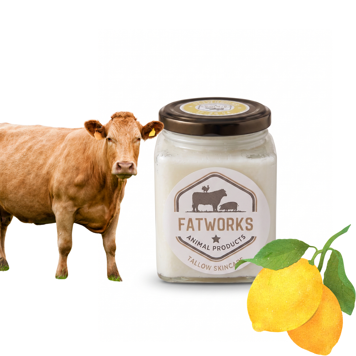 200ml beef Tallow Skincare - Citronella Oil Infused