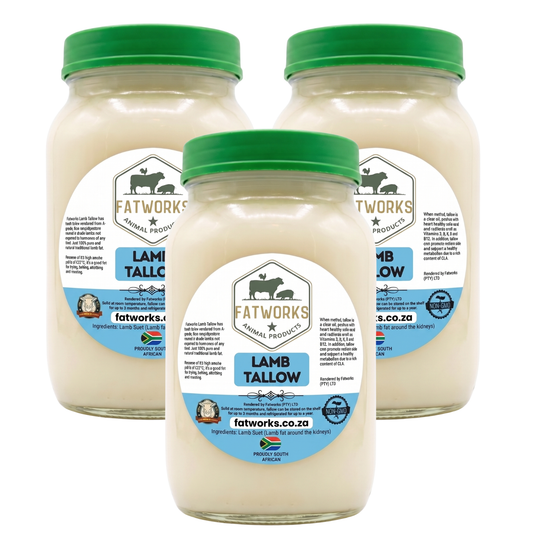 3 x 1L Lamb tallow in Consol Glass