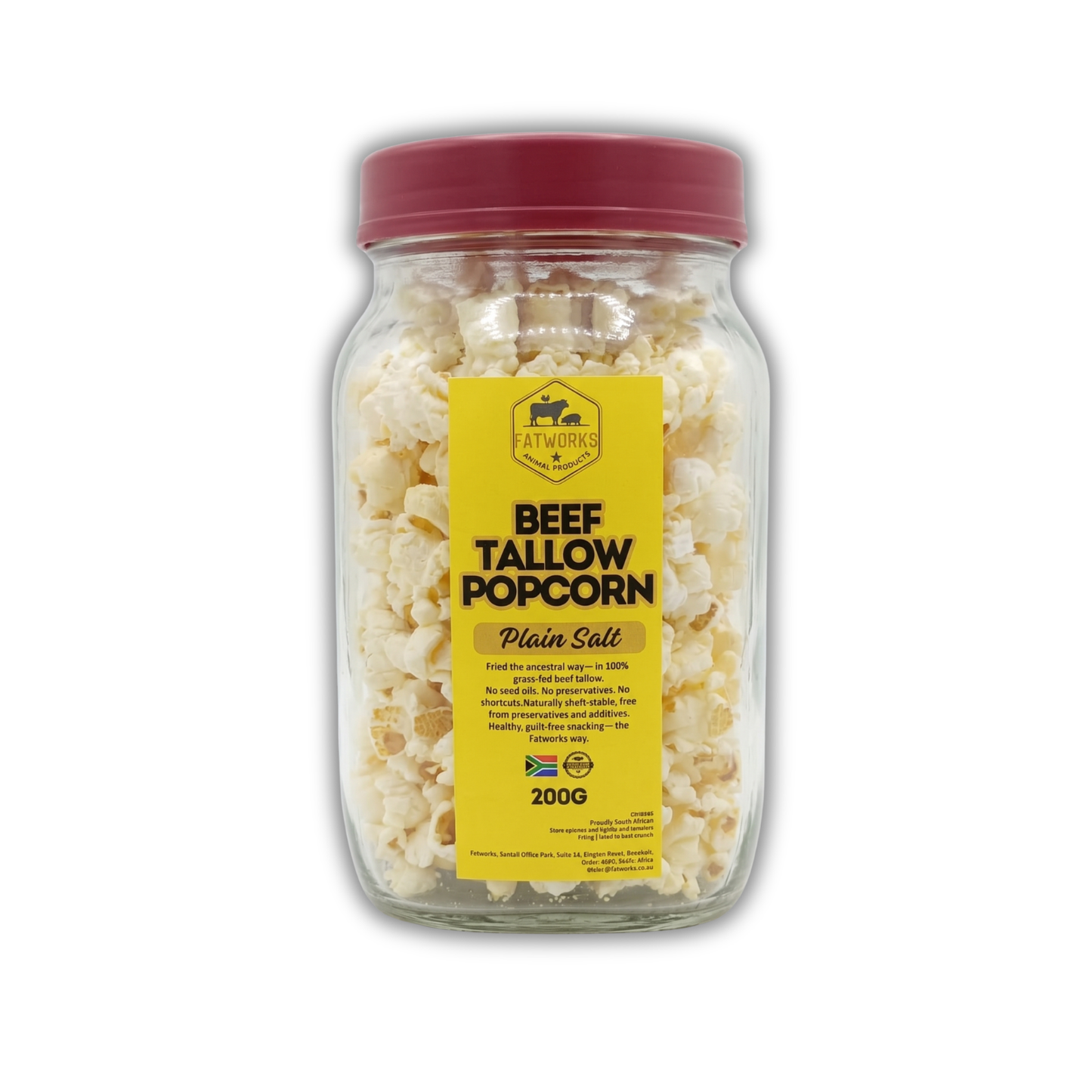 Beef Tallow Popcorn – Plain Salt
