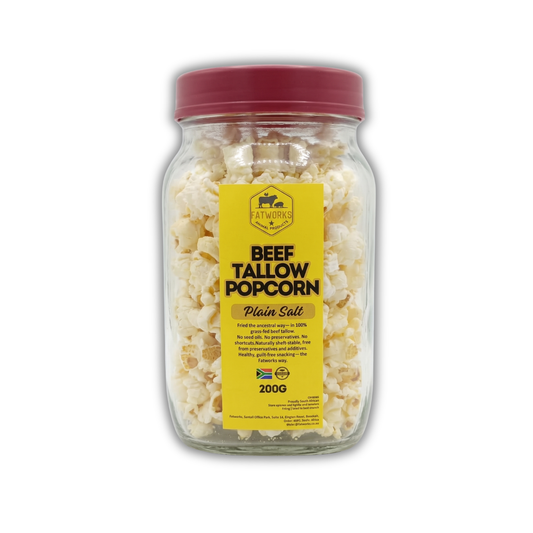 Beef Tallow Popcorn – Plain Salt