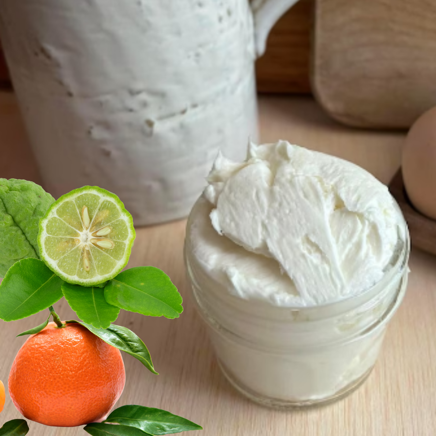 200ml whipped tallow with Mandarin & Bergamont Essential Oil