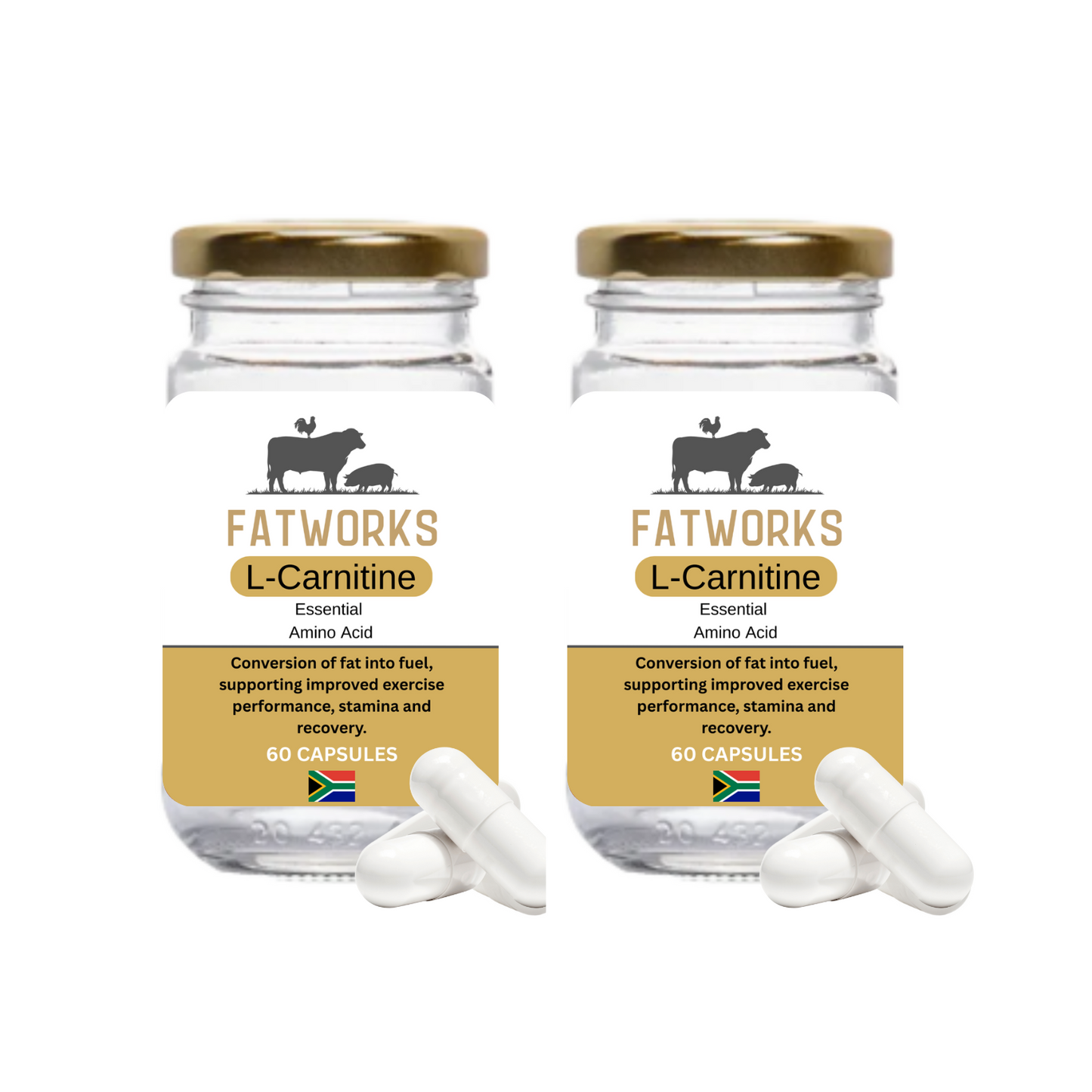 2 x Fatworks L-Carnitine – 60 Caps