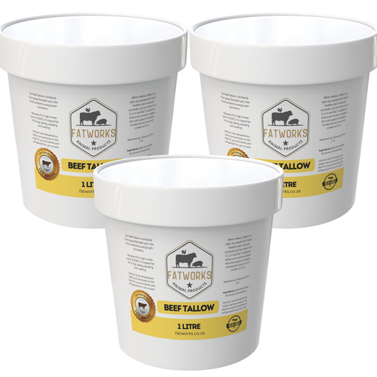 2L x 3 Beef Tallow buckets