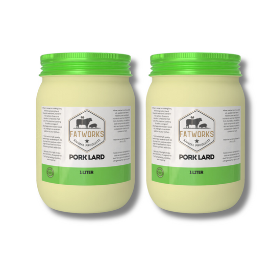 2kg Pork Lard - Consol glass