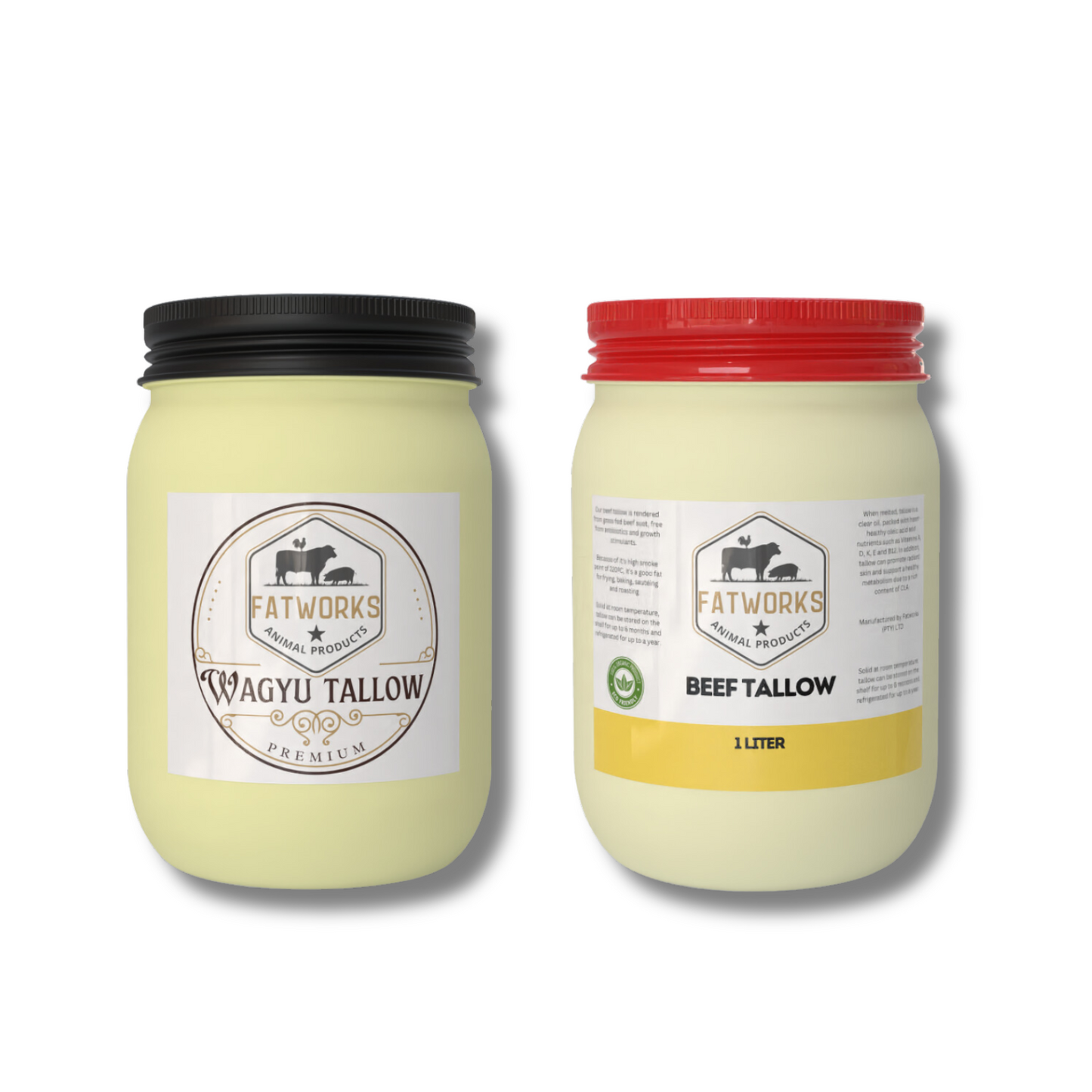 1L Wagyu Premium and 1L Beef Tallow in Consol