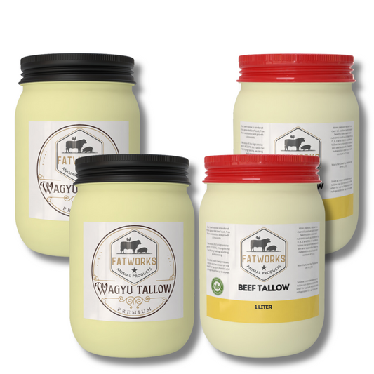 2L Wagyu Premium and 2L Beef Tallow in Consol