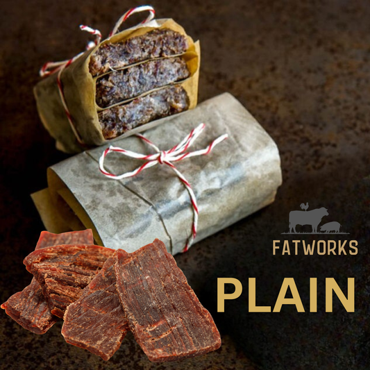 Fatworks Pemmican – Plain - 4 BARS