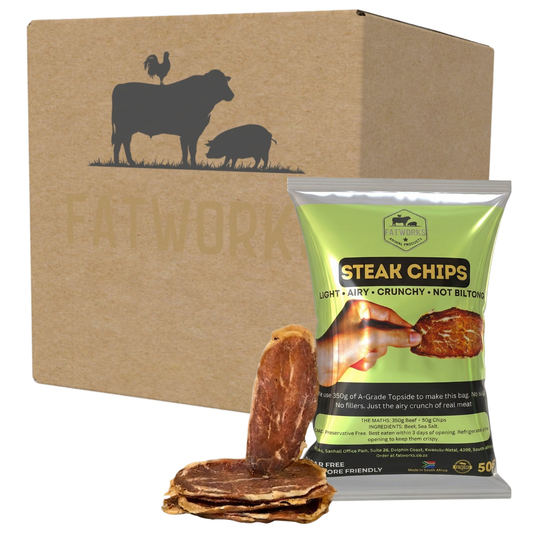 Steak Chips - 100% Premium A-Grade Beef (50g x 4)