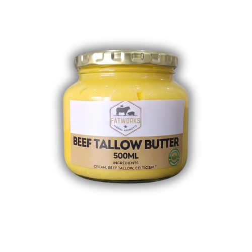 500g Beef Tallow Butter in Consol glass