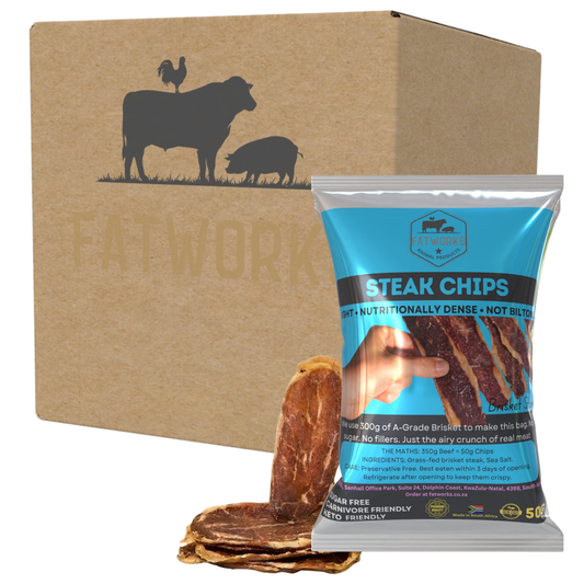 Brisket Steak Chips - 100% A-Grade Beef (4 x 50g)