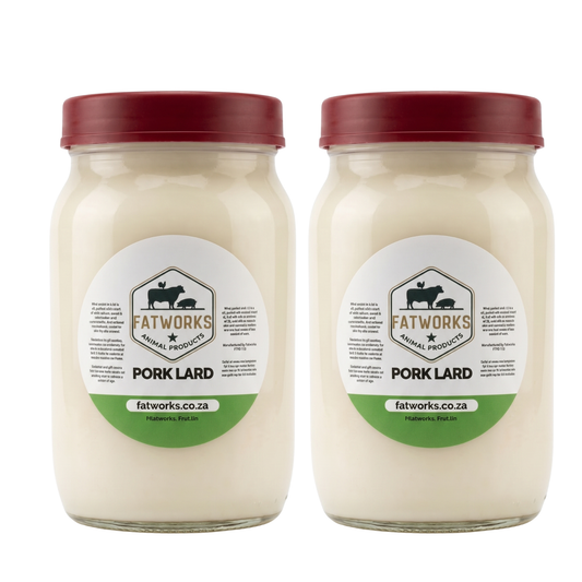 Pork Lard — 2 X 1L Consol Glass Jar