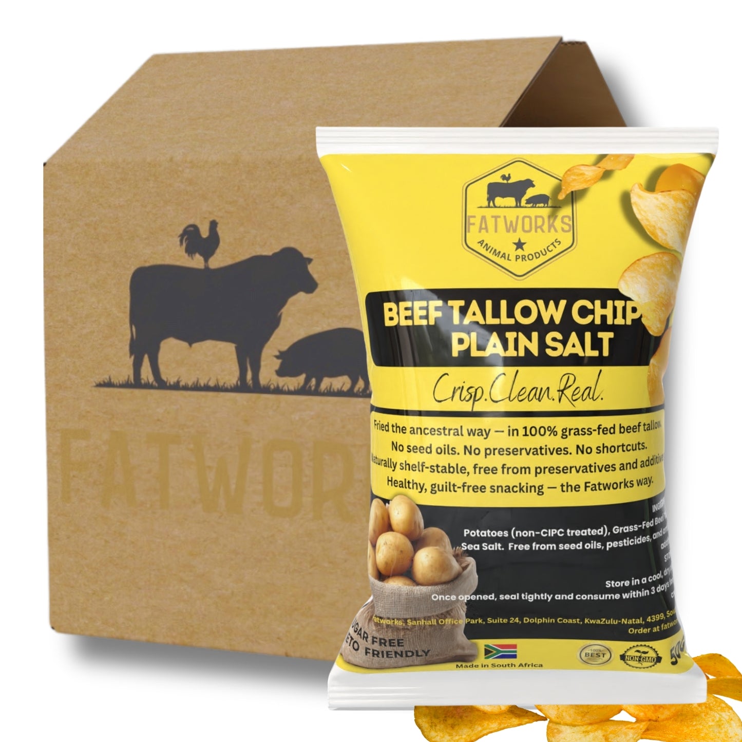 4 x 50g Plain Salt