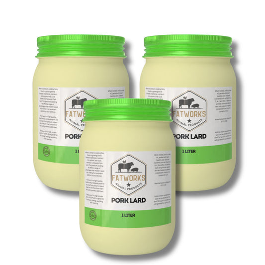 3kg Pork Lard - Consol glass