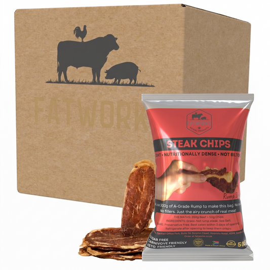 Rump Steak Chips - 100% A-Grade Beef (4 x 50g)