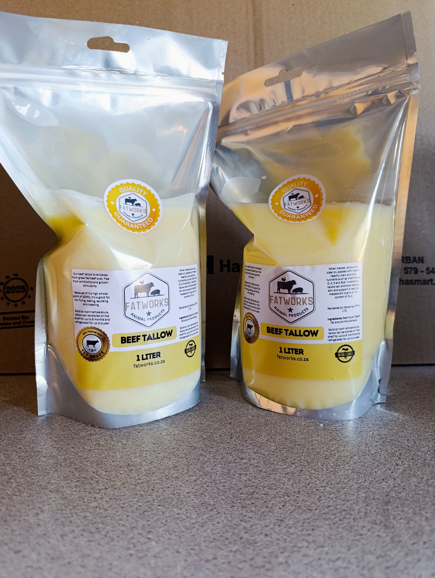 SPECIAL - 2 x 1kg Beef tallow pouch